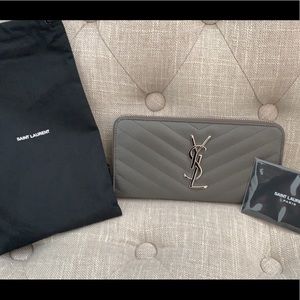Authentic Saint Laurent Monogram Wallet